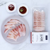 국내산 숙성 제철 참돔회 120g (초장간장생와사비증정), 1팩