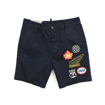 디스퀘어드2 패치 로고 반바지 S74MU0571 S41794 477 S74M U057 1S41 794477