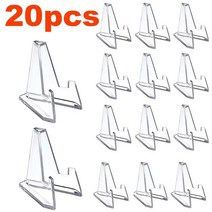 휴대용 접이식 이젤 10 20Pcs 코인 디스플레이 이젤 홀더 아크릴 스탠드 컬렉션에 대 한 작은 랙 캡슐 도전 동전 메달 프레임 사진, 02 20Pcs Hight 36mm