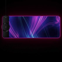 무선 충전 마우스 롱 패드 게임 대형 데스크 매트, 다채로운 버전