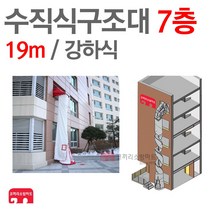 수직구조대 7층(19m) 수직 강하식 피난 기구 구조대