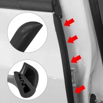 씰링 고무 자동차 도어 가스켓 2Pcs 씰 스트립 B 기둥 소음 방풍 보호 가장자리 Wearstrip EPDM 자동 보호기 스티커 장식, Pillar 2Pcs