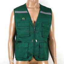 ITR-v2a 녹색조끼 춘추복 무재해 주차조끼 노인조끼 경비조끼 남자작업복조끼 다기능조끼 자원봉사조끼 0-8324ea