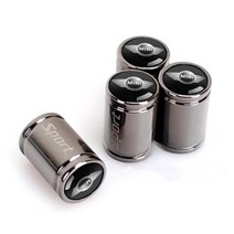 비엠더블유BMW MINI 자동차 타이어밸브캡 공기캡 알루미늄합금 미니쿠퍼 클럽맨 컨트리맨, 티타늄블랙-미니윙(4개입)