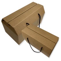 튼튼한 크라프트 끈상자 끈박스 답례품박스 답례스티커모음, 끈박스 2호(5개)