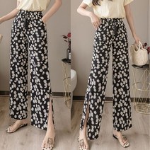 빨강몽키 rm9196 여성 쉬폰 바지 쿨링바지 여름바지 긴바지