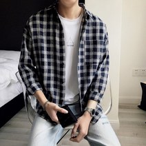 95 100 105 3Size 3색 면소재 체크셔츠