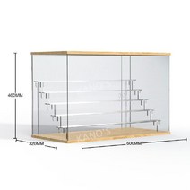 피규어 진열대 아크릴 투명 장식장 진열장 보관함 전시대 쇼케이스 디스플레이 계단식 선반, J