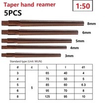 리머 확공기 5 개/대 150 원추형 각도 샤프 수동 핀 테이퍼 생크 핸드 기계 CNC 도구 3/4/5/6/8mm