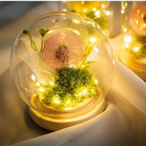 민들레 홀씨 원형 무드등 키트, 옐로우