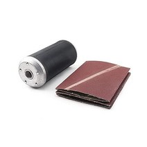 SI FANG 고무 공압 샌딩 드럼 5p 120 그릿 스핀들 샌더 슬리브 튜브 사포 목공 금속용 벨트, 1Pc sanding drum+5Pcs 120 drum