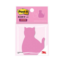 포스트잇 강한점착용 다이컷 노트 76 x 76 mm, 고양이, 3개입