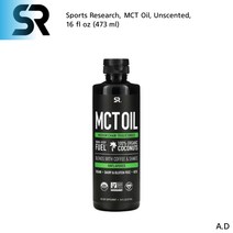스포츠리서치 MCT오일 엠씨티오일 카프릴산 라우르산 카프르산 키토제닉 비건 473ml, 1개