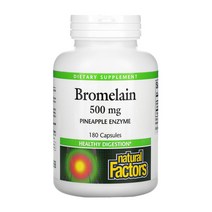 네추럴팩터스 파인효소 브로멜라인 파인애플효소 500mg 180캡슐