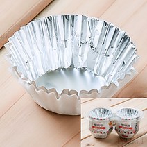 리시안제이 40MM 은박 베이킹컵 200개입 에그타르트컵 빵컵