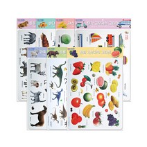 포비월드 모양고무자석(7종) / 유아 아기 어린이 자석놀이 모양자석 자석공부 (모양-가축/동물/바다생물/공룡/과일/채소/자동차), 과일