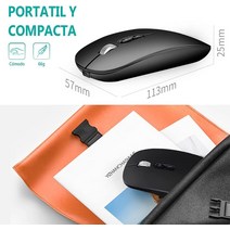 캐드마우스 로켓 레이저 무소음 저소음 마우스슬림 충전식 무선 마우스 2.4GHz 저소음 M103 노트북/PC/맥, 한개옵션0, 한개옵션1