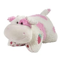 Pillow Pets 달콤한 향기 나는 딸기 소 Peewee 27.9cm(11인치)