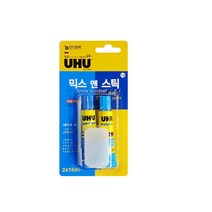 미네끄네 기네스기록 접착제 UHU우후접착제 독일제 금속 유리 비닐 아크릴 모형제작, 믹스앤스틱