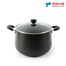 블랙 경질냄비 깊은곰솥 22cm 전골, 태을 본상품선택, 태을 본상품선택