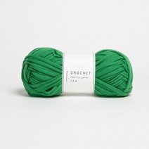 크로셰 Qrochet 패브릭얀 부드러운실 티셔츠얀 가방실 소품실 코바늘실 매듭실, 28 그린