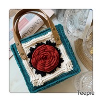 티피/Teepie 핸드메이드 동백 가방 여성 패션 가방 diy 소재 세트 - 동영상제공, C