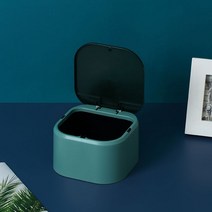 사무실 책상 쓰레기통 밀어 플립 커버 작은 쓰레기통 북유럽 스타일 귀여운 플라스틱-13462, 옵션09, 단일옵션