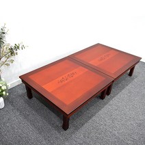 남원은행공방 남원 교자상 2개세트 810x810 또는 900x750 제사상 밥상 접이식상, 꽃상감 2.7자 81x81cm-2개+천커버