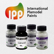 IPP 서페이서 60ml 4가지색상 고운입자 프라모델 도료 건담도색 군제락카 아이피피도료, SPG1000 서페이서 블랙