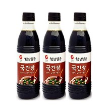 [UNIQ] 100% 자연숙성!! 청정원 햇살담은 국간장 500ml, 3개