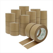 Non-PE 천연 크라프트 종이테이프 40개 (48*40mm), 1개
