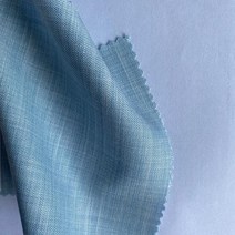 린넨 원단 여름 블루 정장 바지 드레스 소재 스트레치 단색 천 부드러운 주름 방지