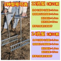 쪽파심는기계 파심기 양파심기 쪽파 파종기 심는도구 심기 이식기 삽입 펀칭, 14홀