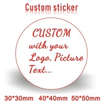 스티커인쇄기 라벨제작 폼텍라벨지 스티커라벨기커스텀 스티커 라벨 로고 프린팅 저널 귀여운 미적 접착, 01 30X30MM 100PCS