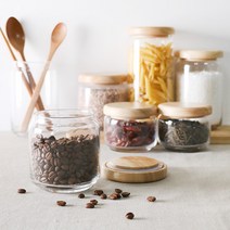 원목 유리병 양념병 4size, 1p, 325ml