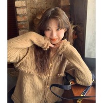 Anyou 가을 니트 가디건 여춘추 학원룩 캐주얼 코디 상의 코트
