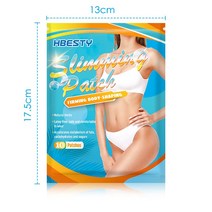 HBESTY 배꼽 패치 게으른 쑥 지방 뿌리치기 패치 몰드 배꼽 패치 10매/백, default