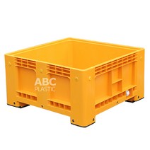 ABC플라스틱 점보상자 점보박스 식품 공업용 상자, 점보상자430L(바퀴미포함)측면배출구