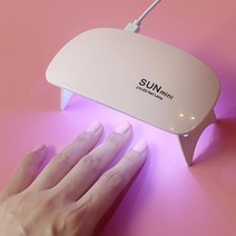LED 젤 네일램프 SUN 미니 휴대용 UV램프 경화기 레진공예, 1개