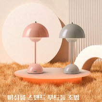 [민이마켓] 침실스탠드조명 화장대 독서 침실 거실 머쉬룸 스탠드 독서등 무드등 조명 루나틱, 다크그린