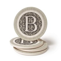 CoasterStone 모노그램 B 컵받침, Monogram B Coasters