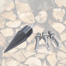 나무쪼개기 드릴장작비트 32mm 42mm 2종 장작비트, 42mm+핸들비트3종
