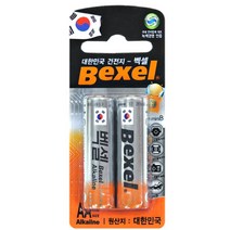 소홈 벡셀 시계건전지 LR6 알카라인 건전지 2P 밧데리 마우스 도어락 디카, 1개