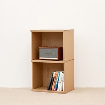 종이책장 2단/책꽂이/수납장/DIY