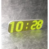 유인소 디지털 벽시계 무소음 벽걸이 LED 숫자 레트로 빈티지, 2번 올리브