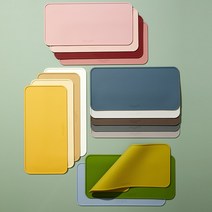 까사무띠 아모르 메조 실리콘 테이블 매트 16color AMORE MEZZO BPA FREE 직사각 식탁매트 받침, 초코