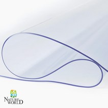 네이처월드 유리대용 투명 데스크매트 테이블 매트 책상 식탁 PVC 주방 방수 테이블보, (폭30cm)_1개5cm, 두께 2mm