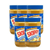 스키피 슈퍼 크런치 땅콩버터 베리 라지 1.13kg Skippy Peanut Butter Large, 5팩