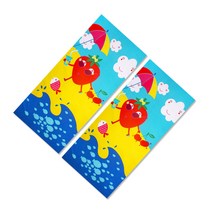 패션 비치타월 1+1 SET 1500x700mm 대형사이즈 타올 물놀이용품, 02_해변의딸기, 02_해변의딸기
