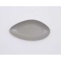 특이한 무광 타원접시 대형 메인요리접시 기프트 그릇, 화이트